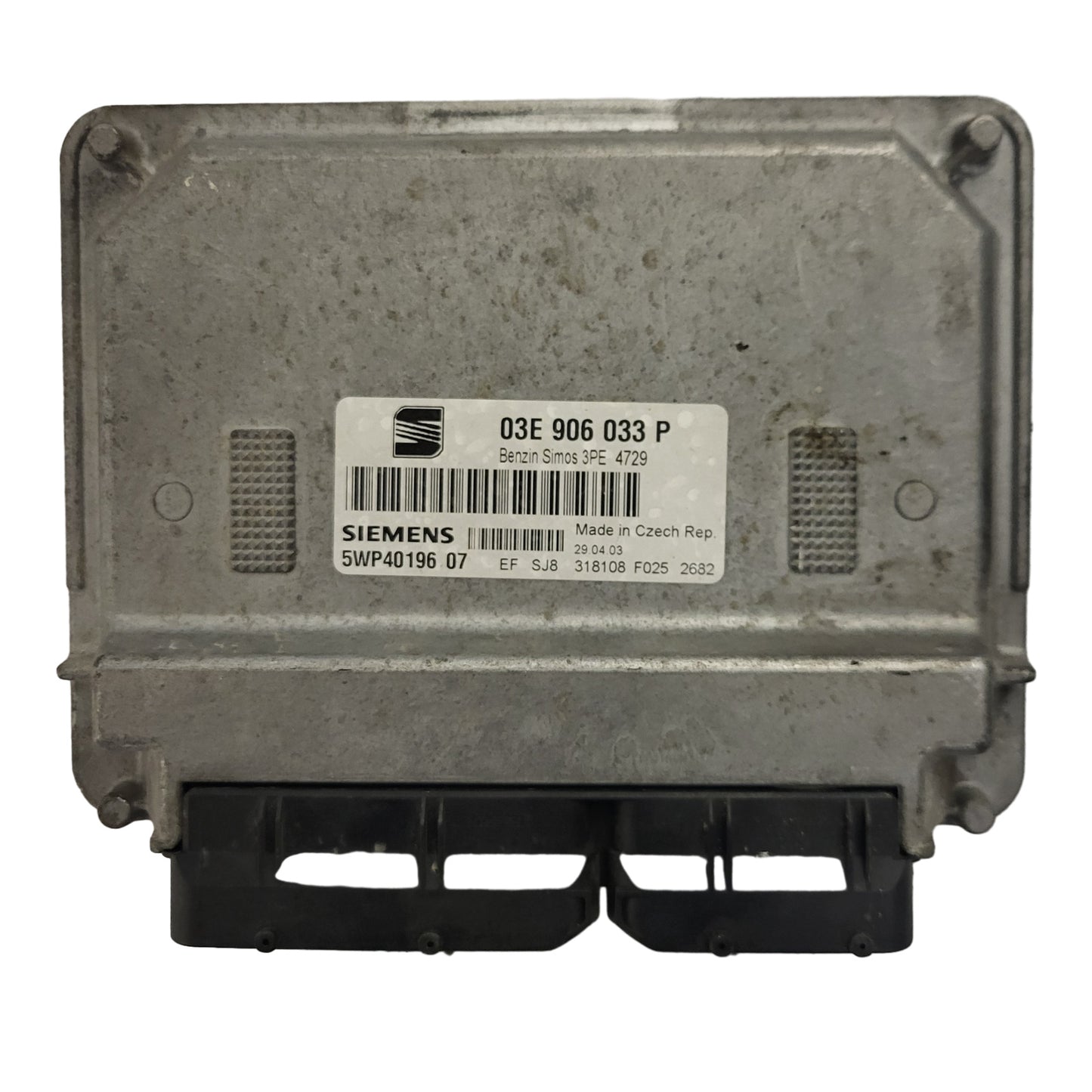 SEAT IBIZA 1.2 ECU / 03E906033P / 5WP40196 07 / 5WP4019607 / SIEMENS