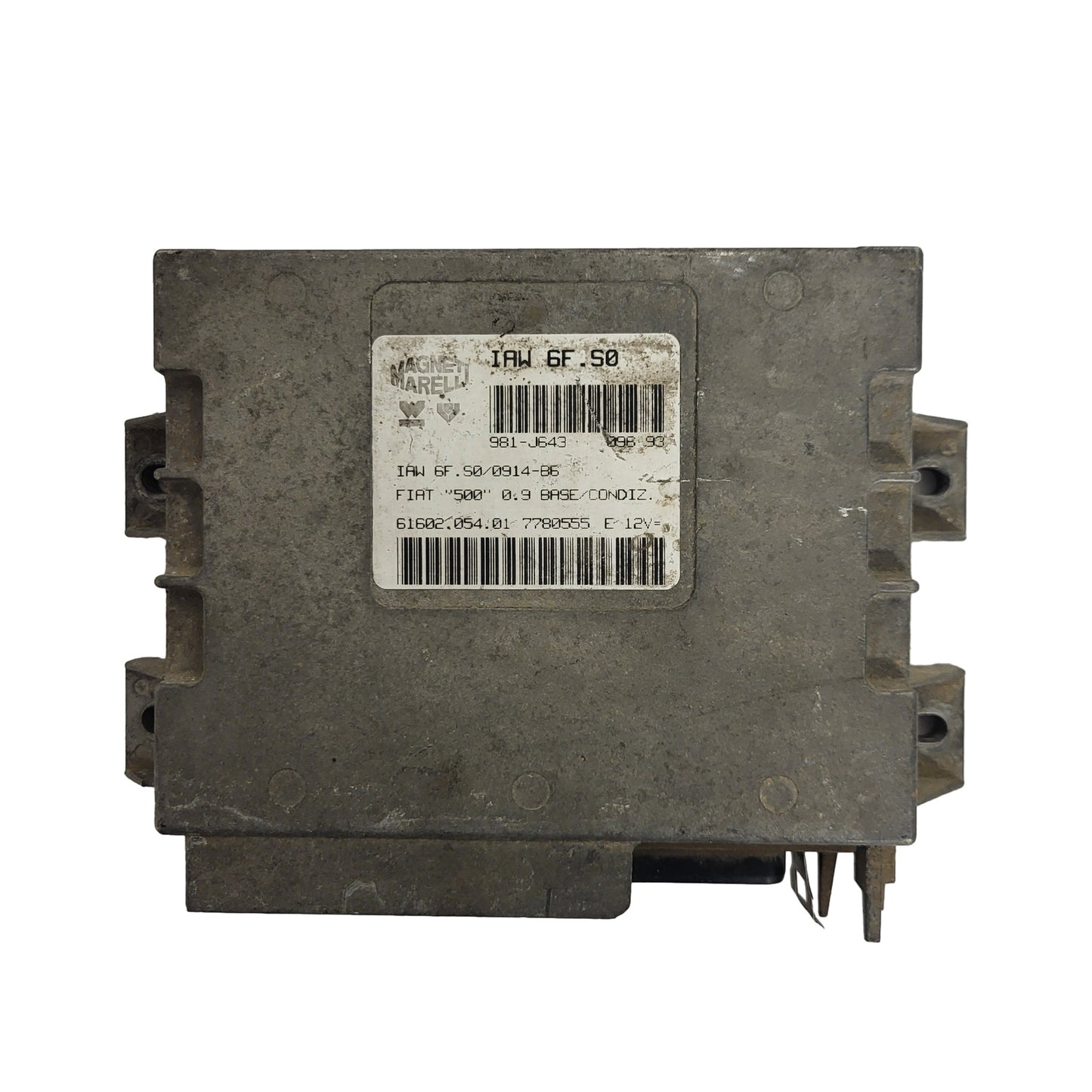 FIAT 500 ECU / IAW 6F.S0 / 7780555 / 61602.054.01 / MAGNETI MARELLI
