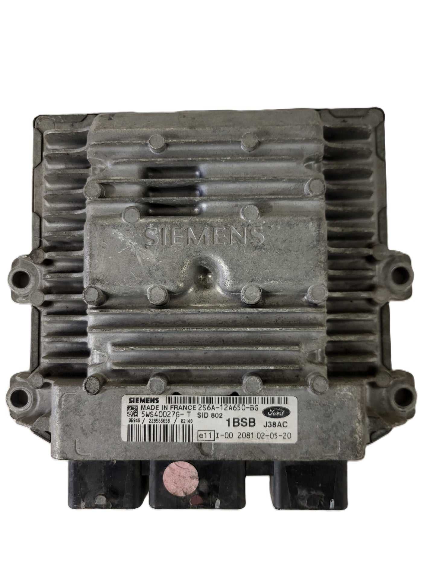 FORD FIESTA ECU / 2S6A-12A650-BG / 5WS40027G-T / 1BSB / SID802 / SIEMENS
