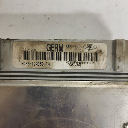 FORD FIESTA ECU / 94FB-12A650-FA / CSD-201 / EEC-IV / GERM