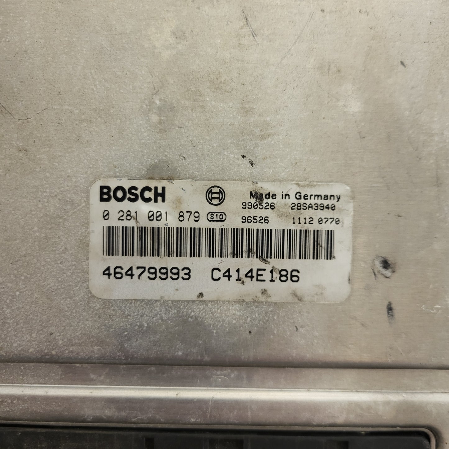Fiat MULTIPLA ECU / 0281001879 / 46479993 / C414E186 / BOSCH