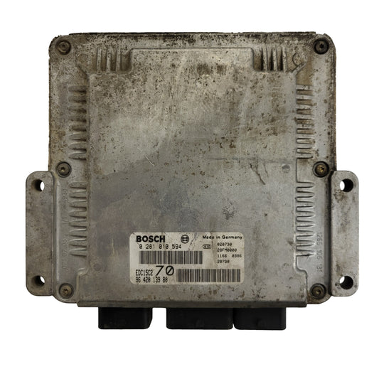 PEUGEOT CITROEN ECU / 0281010594 / 9642013980 / EDC15C2 / BOSCH