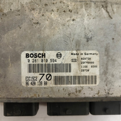 PEUGEOT CITROEN ECU / 0281010594 / 9642013980 / EDC15C2 / BOSCH
