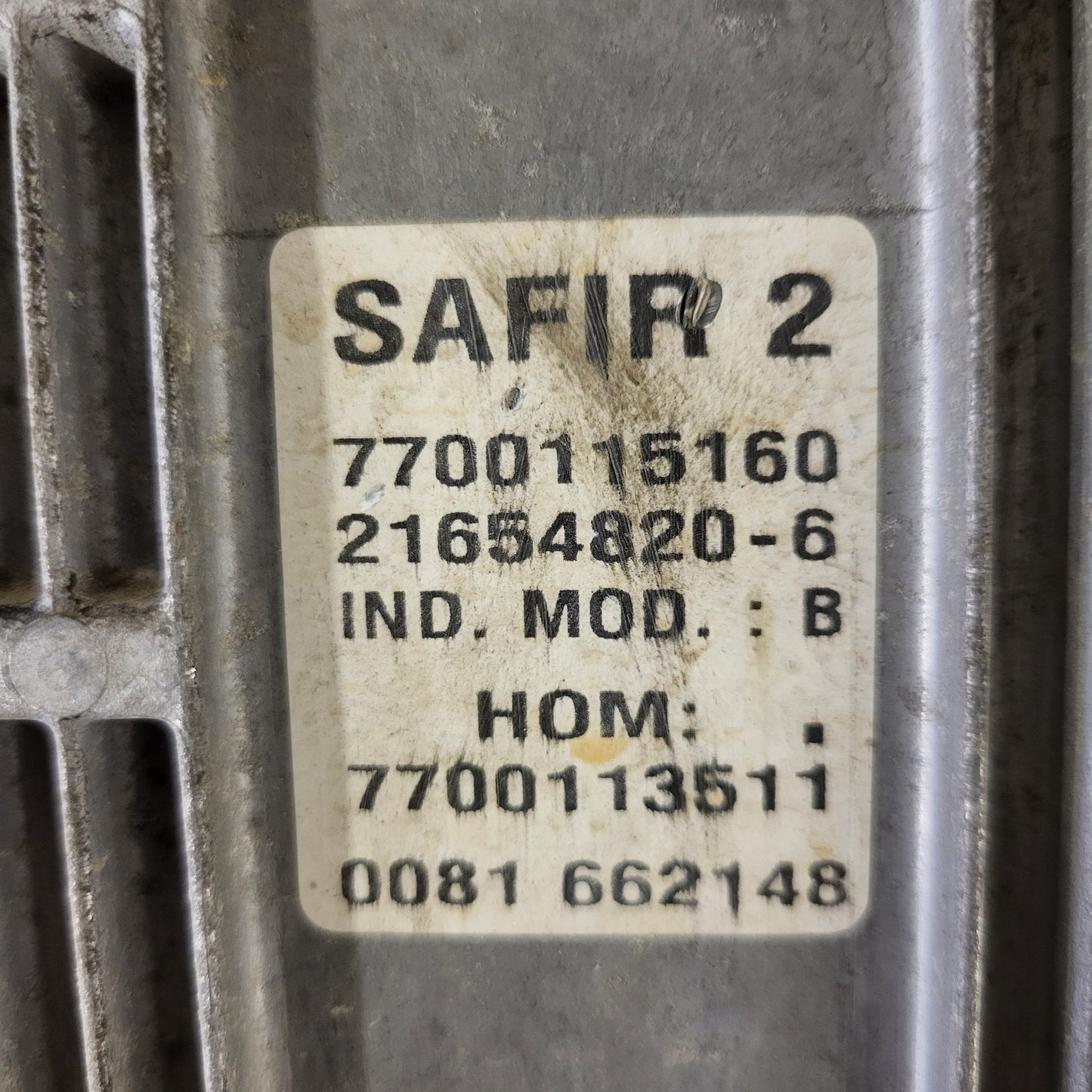 RENAULT ECU / 7700115597 / 7700115160 / 21654820-6 / 7700113511 / 35 PIN SAGEM