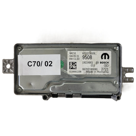 FIAT ALFA MODULE ECU / NRCS2 / 670219508 / 19224BQ / SW R2.21 / HW C1.0D / BOSCH MOPAR
