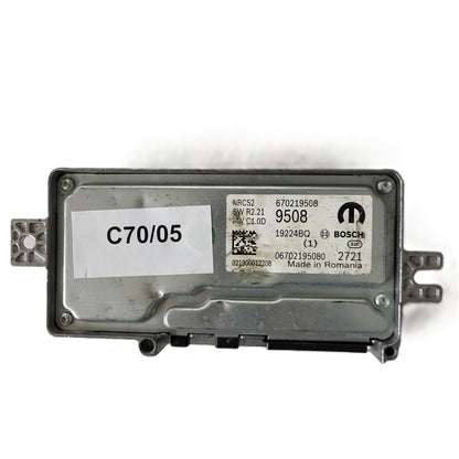 FIAT ALFA MODULE ECU / NRCS2 / 670219508 / 19224BQ / SW R2.21 / HW C1.0D / BOSCH MOPAR
