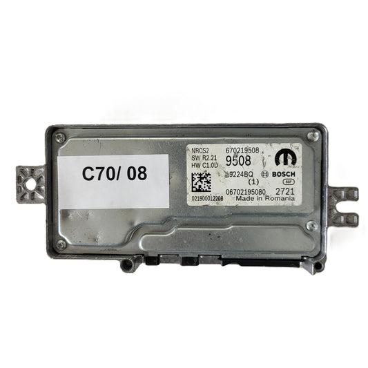 FIAT ALFA MODULE ECU / NRCS2 / 670219508 / 19224BQ / SW R2.21 / HW C1.0D / BOSCH MOPAR