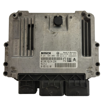 PEUGEOT CITROEN ECU / 0261S04009 / 9665291180 / MEV17.4 / MEV174 / BOSCH