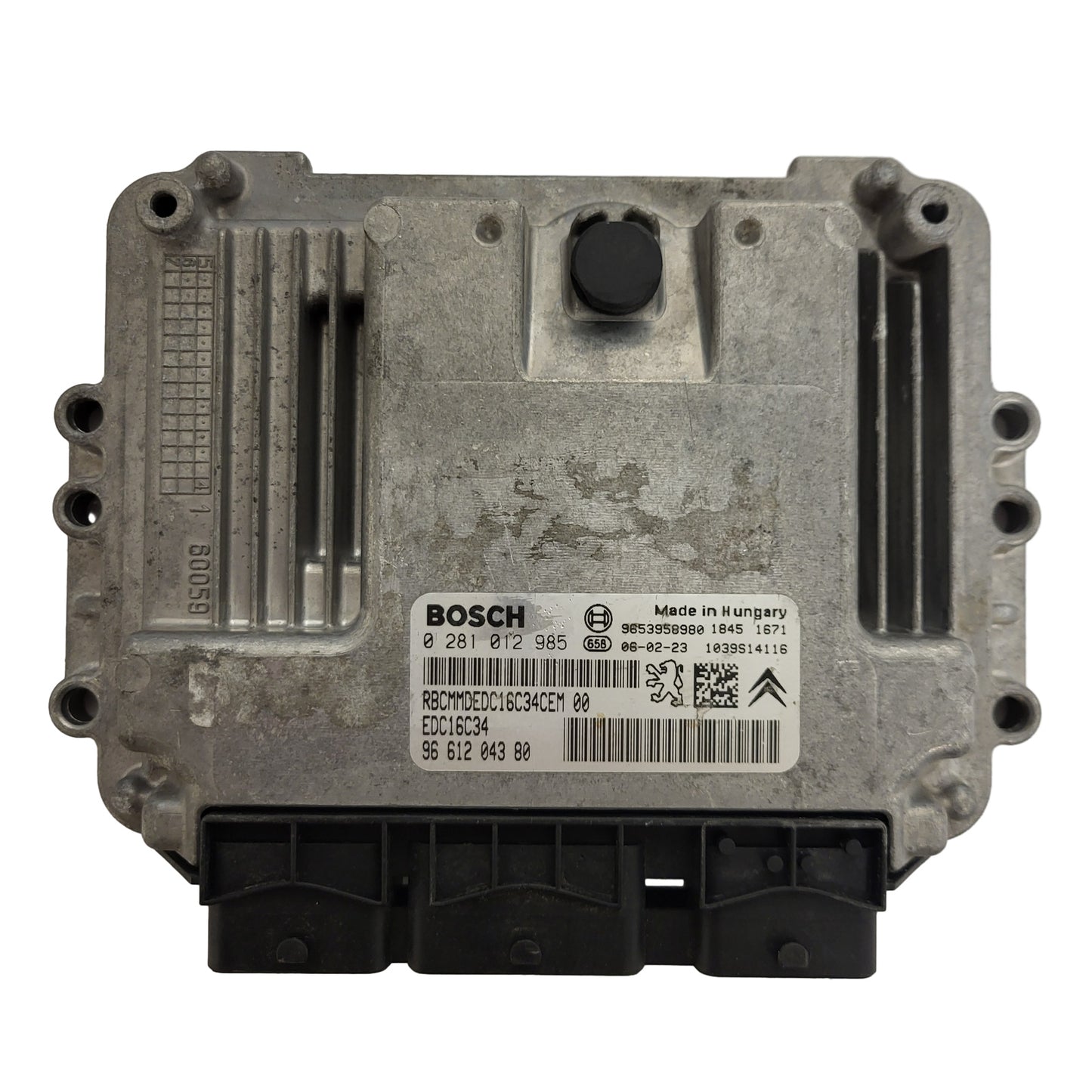 PEUGEOT CITROEN ECU / 0281012985 / 9661204380 / EDC16C34 / 9653958980 / BOSCH