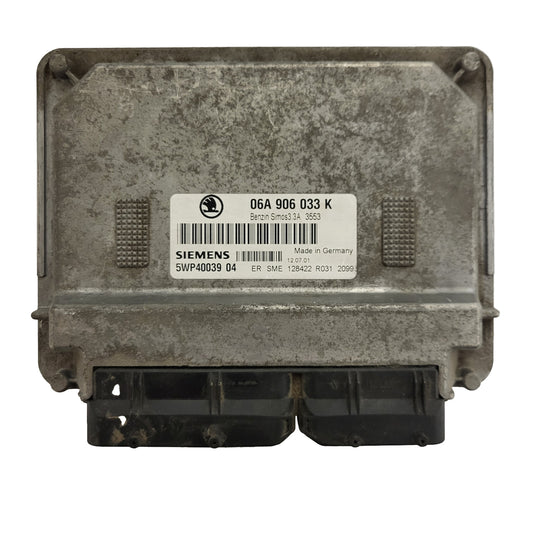 SKODA OCTAVIA ECU / 06A906033K / 5WP40039 04 / SIMOS 3.3A / SIEMENS