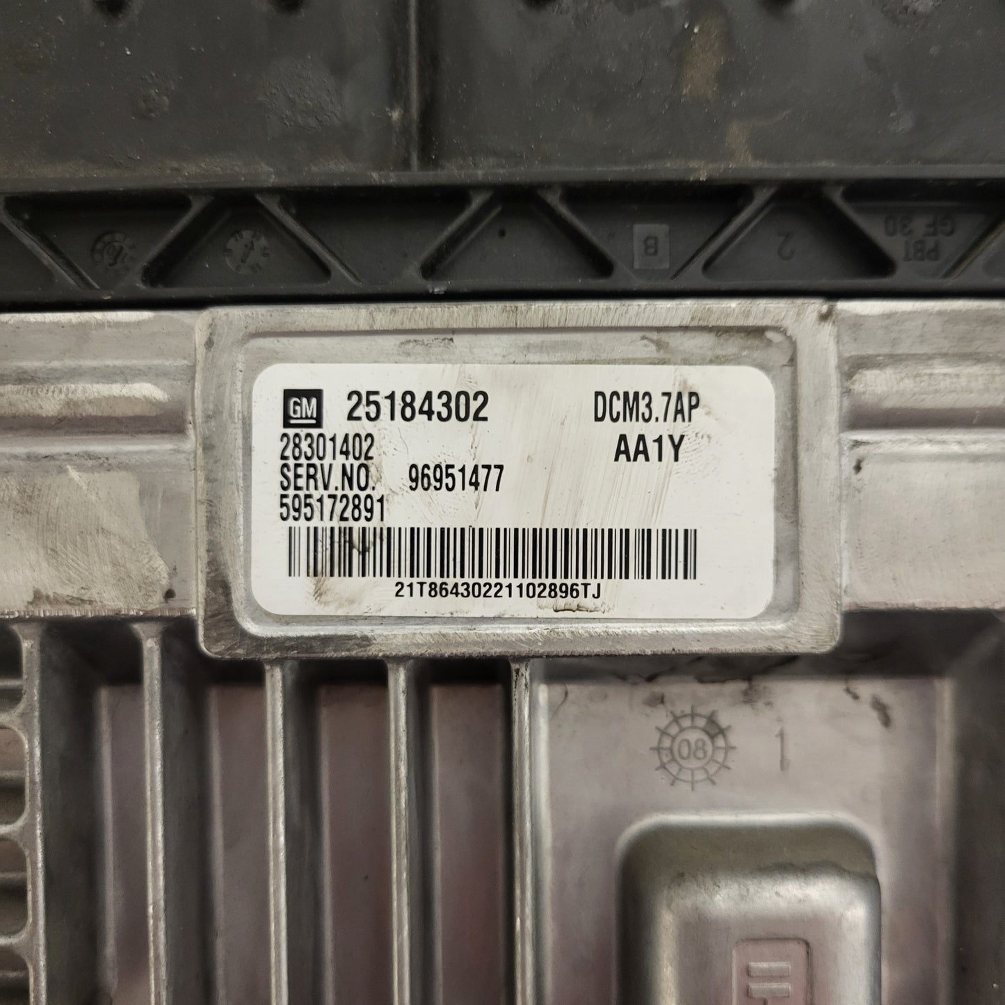 CHEVROLET ORALNDO ECU / 25184302 / DCM3.7AP / 96951477 / AA1Y / 28301402 / 595172891