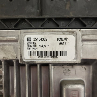 CHEVROLET ORALNDO ECU / 25184302 / DCM3.7AP / 96951477 / AA1Y / 28301402 / 595172891