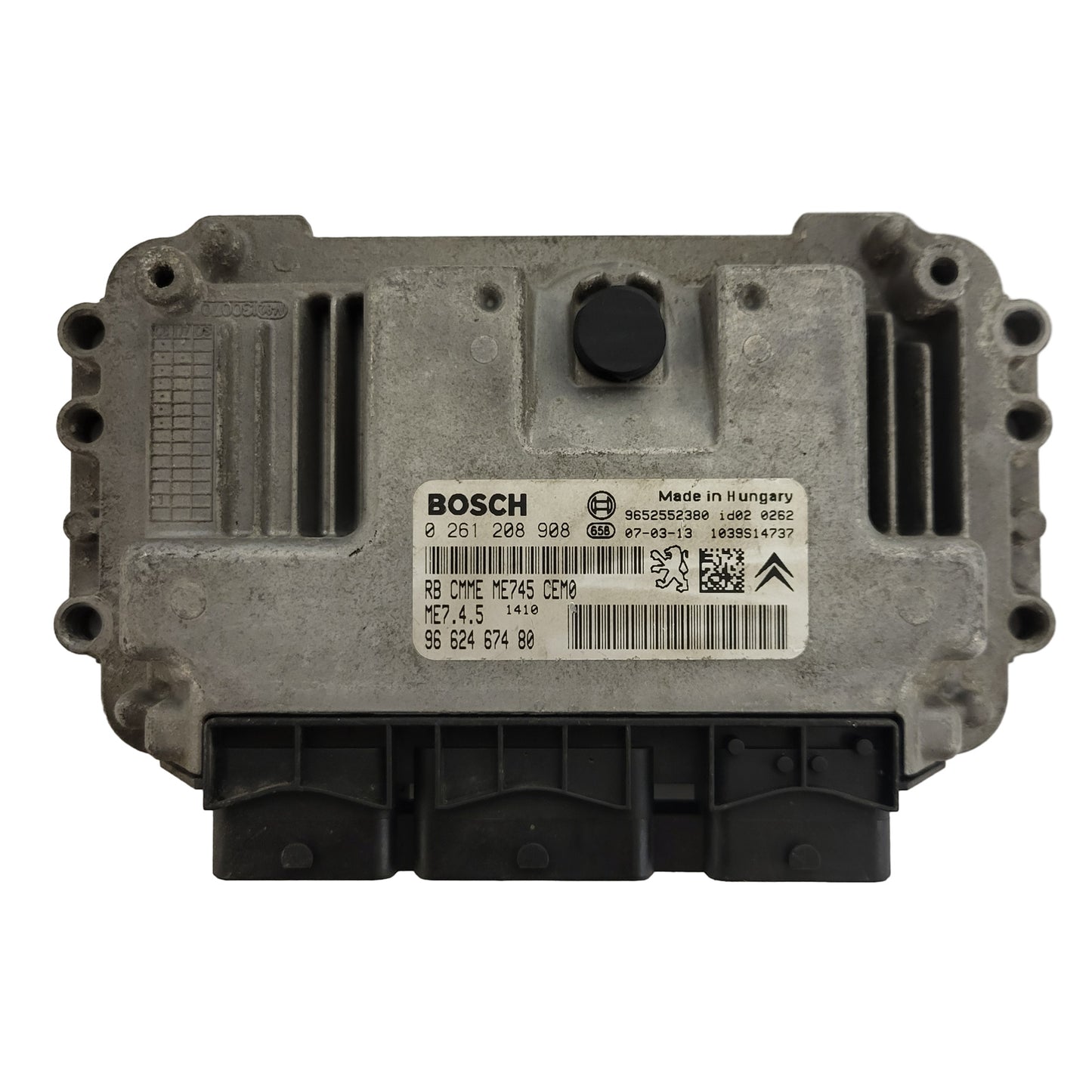CITROEN PEUGEOT ECU / 0261208908 / ME7.4.5 / 9662467480 / 9652552380 / ME745 / BOSCH