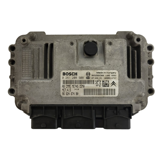 CITROEN PEUGEOT ECU / 0261208908 / ME7.4.5 / 9662467480 / 9652552380 / ME745 / BOSCH
