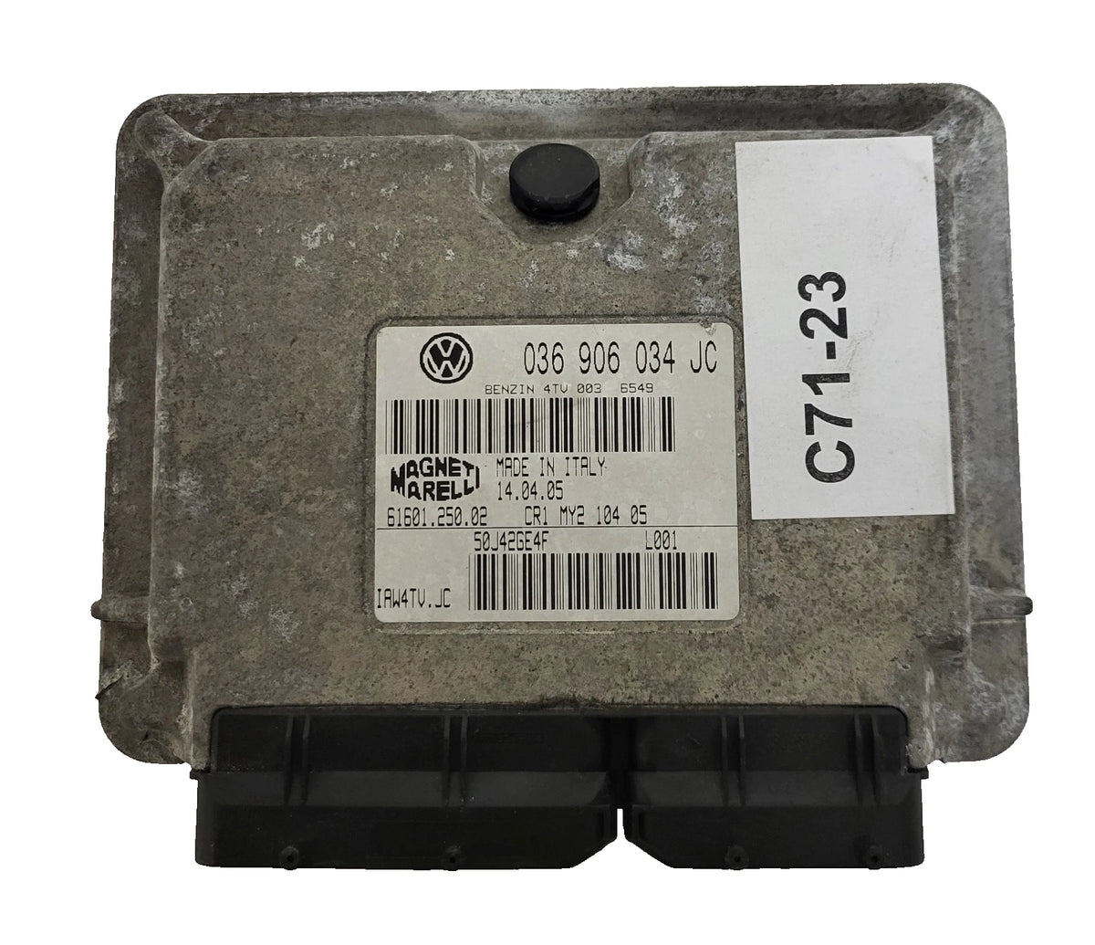 VW POLO ECU / 036906034JC / IAW 4TV.JC / 61601.250.02 / MAGNETI MARELLI - C71-23 - 1