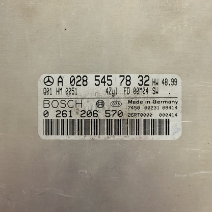 MERCEDES BENZ E W210 ECU / A0285457832 / 0261206570 / BOSCH