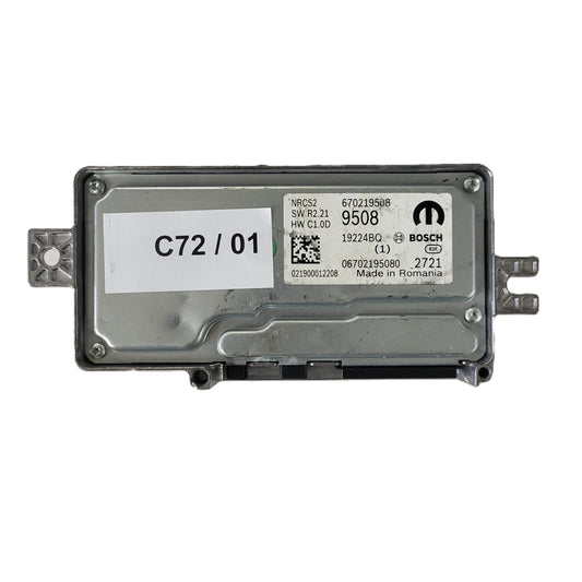 FIAT ALFA MODULE ECU / NRCS2 / 670219508 / 19224BQ / SW R2.21 / HW C1.0D / BOSCH MOPAR