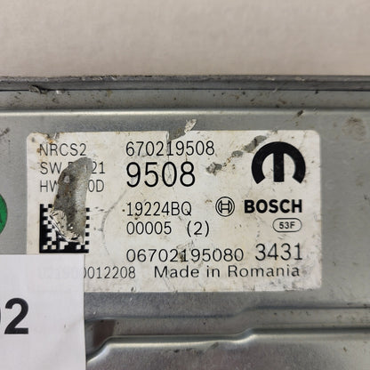 FIAT ALFA MODULE ECU / NRCS2 / 670219508 / 19224BQ / SW R2.21 / HW C1.0D / BOSCH MOPAR