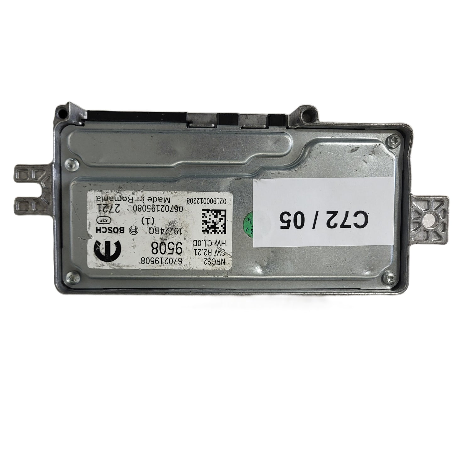 FIAT ALFA MODULE ECU / NRCS2 / 670219508 / 19224BQ / SW R2.21 / HW C1.0D / BOSCH MOPAR