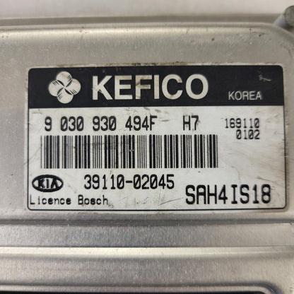 KIA PICANTO ECU / 9030930494F / 39110-02045 / SAH4IS18 / KEFICO