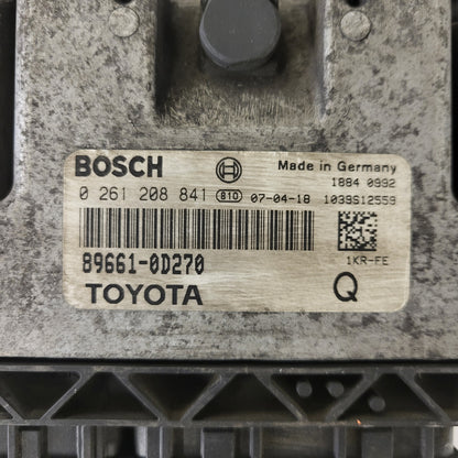 TOYOTA YARIS 1KR-FE ECU / 0261208841 / 89661-0D270 / BOSCH