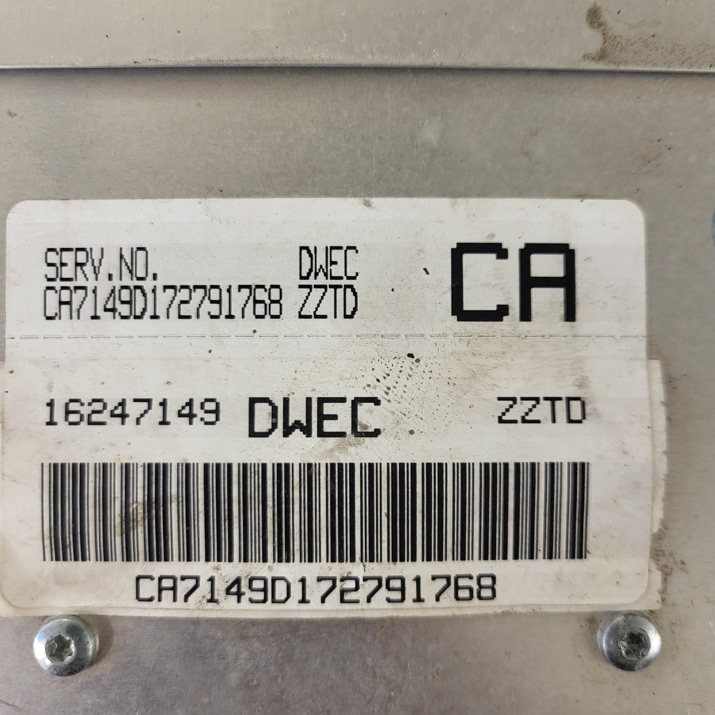 DAEWOO LANOS ECU / 16247149 / DWEC / CA /