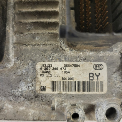 OPEL CORSA ECU / 0261206072 / 09115111 / BY / BOSCH