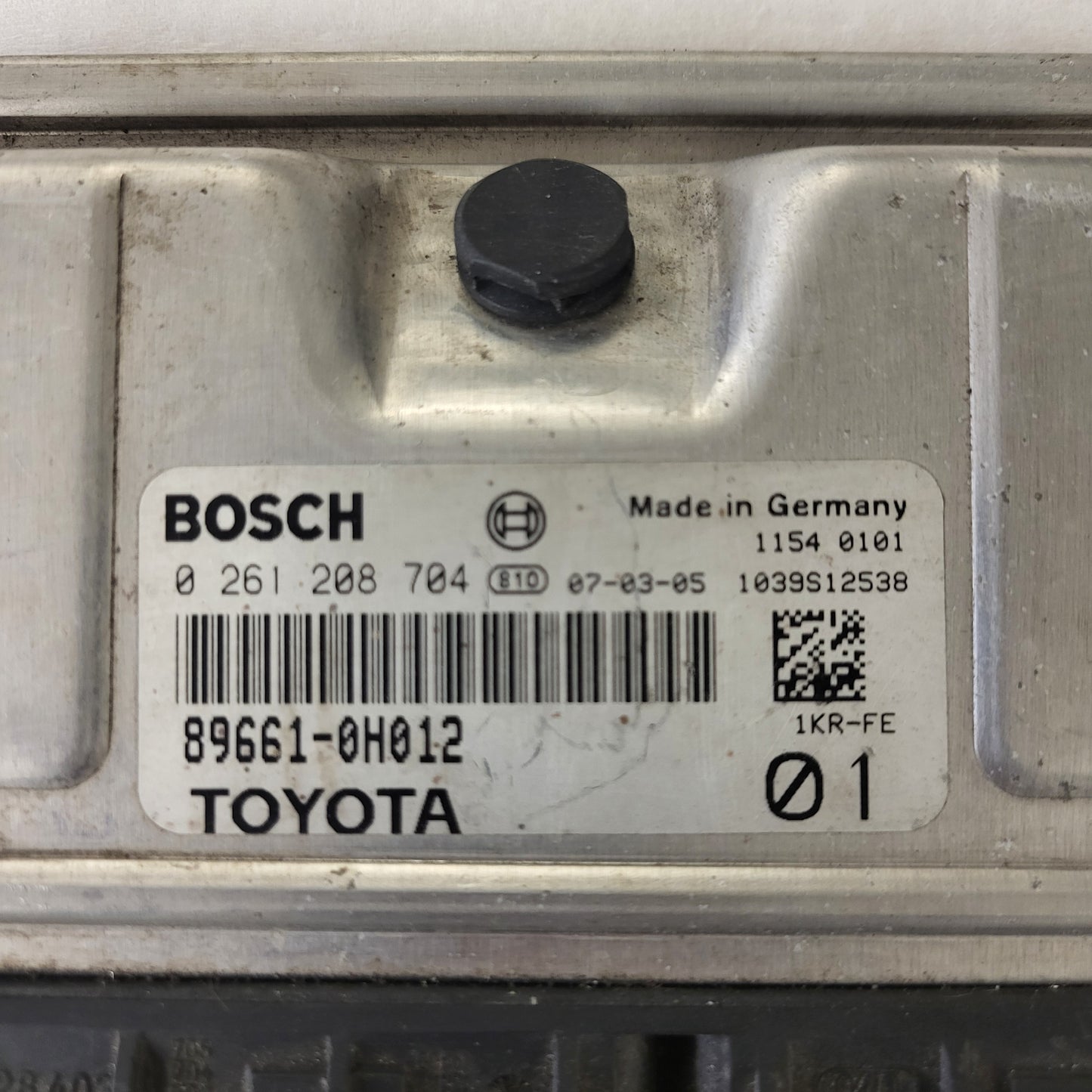 PEUGEOT CITROEN C1 107 ECU / 0261208704 / 89661-0H013 / 1KR-FE / BOSCH