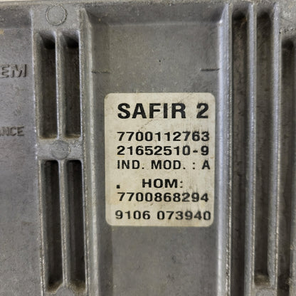 RENAULT ECU / SAFIR 2 / 35 PIN / 21652510-9 / 7700112763 / 7700868294