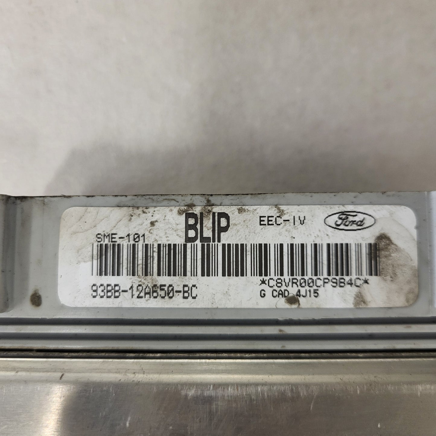 FORD MONDEO ECU / 93BB-12A650-BC / BLIP / SME-101 / EEC-IV