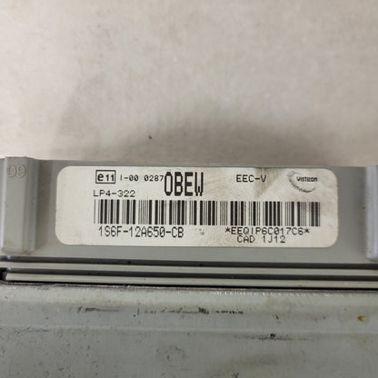 FORD FIESTA ECU / 1S6F-12A650-CB / LP4-322 / 0BEW / EEC-V