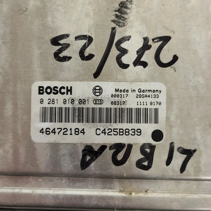 LANCIA LYBRA 2.4 JTD ECU / 0281010001 / 46472184 / C425B839 / BOSCH - C73-07 - 2