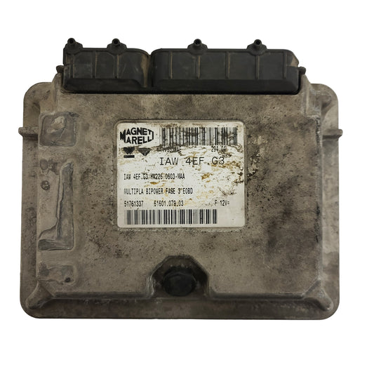 FIAT MULTPLA BIPOWER ECU / IAW 4EF.G3 / 51761337 / HW226 / 61601.079.03