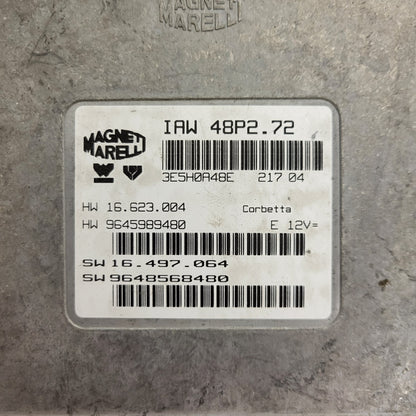 PEUGEOT CITROEN ECU / IAW 48P2.72 / SW 9648568480 / HW 9645989480