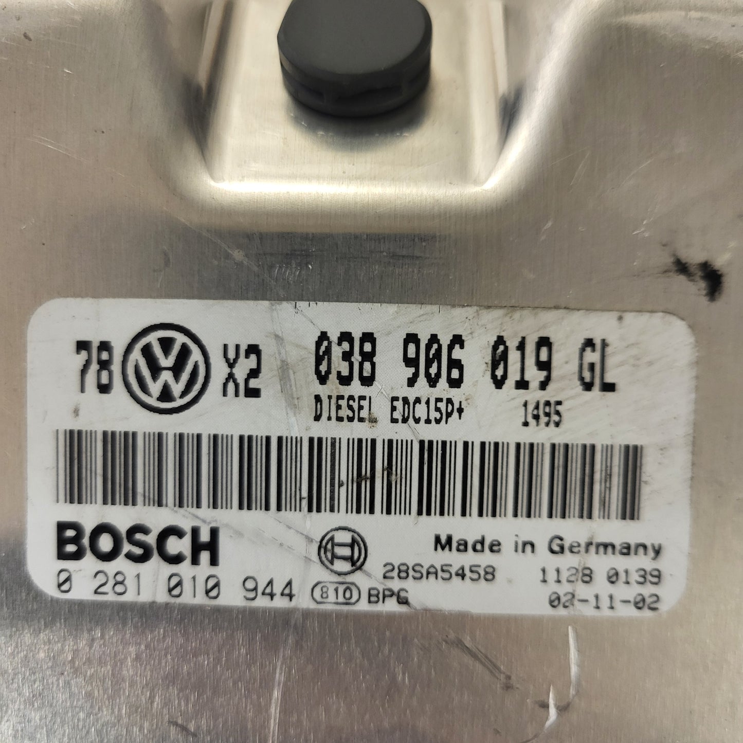 VW ECU / 038906019GL / 0281010944 / EDC15P+ / BOSCH