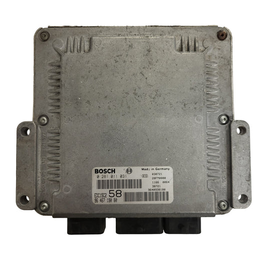 Fiat Peugeot Citroen ECU / 0281011031 / 9646719080 / EDC15C2 / BOSCH