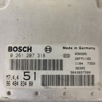 Citroen Xsara ECU / 0261207318 / 9648483480 / 9643897580 / BOSCH
