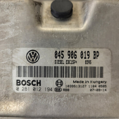 VOLKSWAGEN POLO IV 9N3 ECU / 045906019BP / 0281012194 / EDC15P+ / BOSCH
