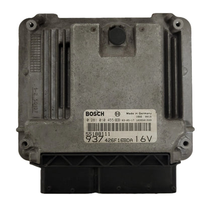 ALFA ROMEO 147 ECU / 0281010455 / 55188111 / BOSCH - C74-01 - 1