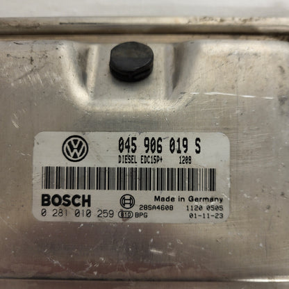 VW GOLF ECU / 045906019S / 0281010259 / EDC15P+ / BOSCH