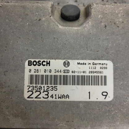 Fiat DOBLO 1.9 ECU / 0281010344 / 73501235 / BOSCH