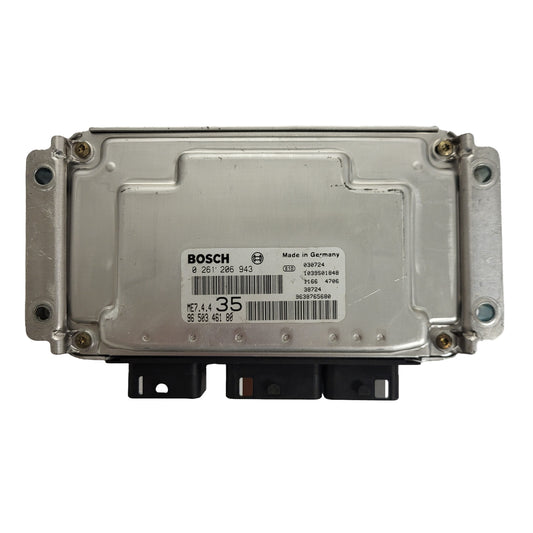 PEUGEOT 307 ECU / 026+1206943 / 9650346180 / ME7.4.4. / BOSCH