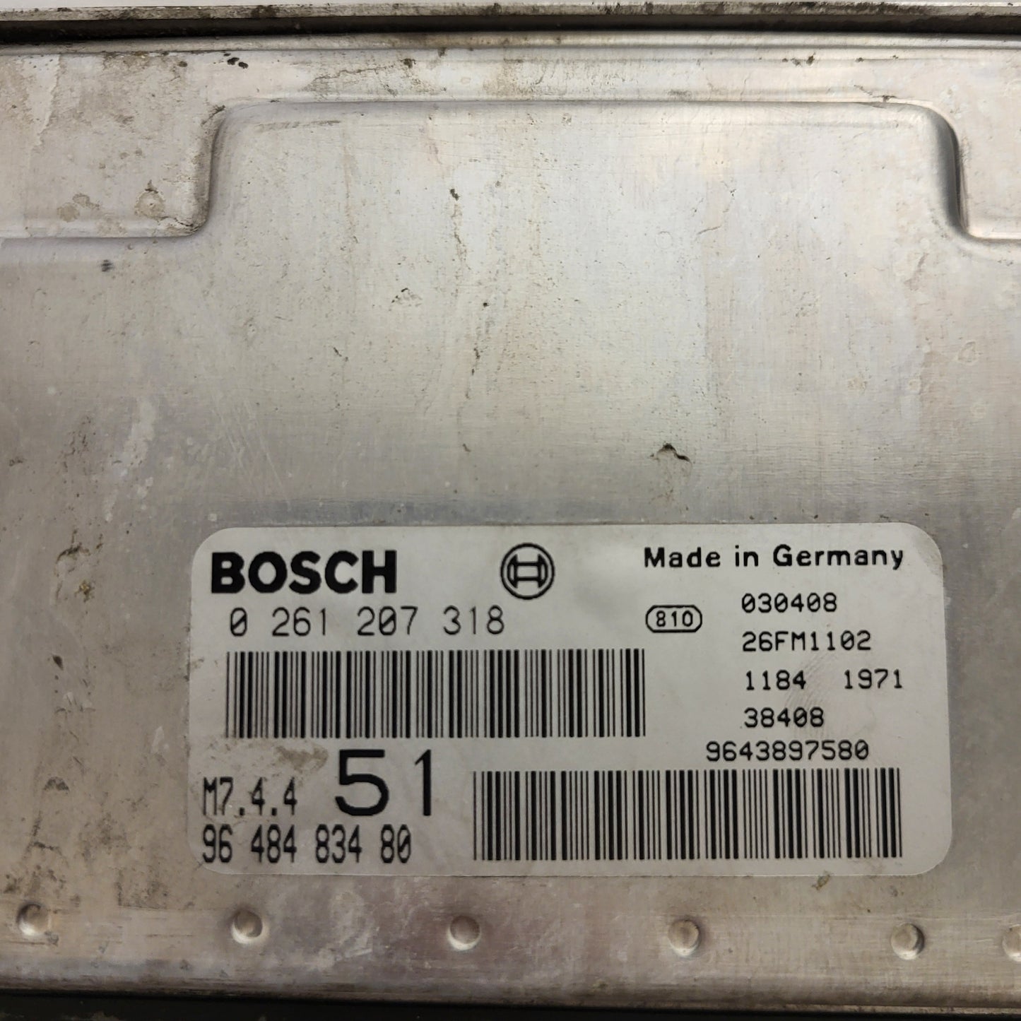 Citroen Xsara ECU / 0261207318 / 9648483480 / 9643897580 / BOSCH