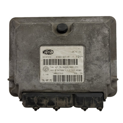 Fiat Seicento 600 ECU / 55187372 / IAW4AF.M9 / 61600.627.05 / MAGNETI MARELLI