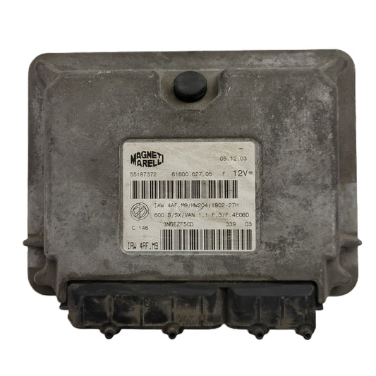 Fiat Seicento 600 ECU / 55187372 / IAW4AF.M9 / 61600.627.05 / MAGNETI MARELLI