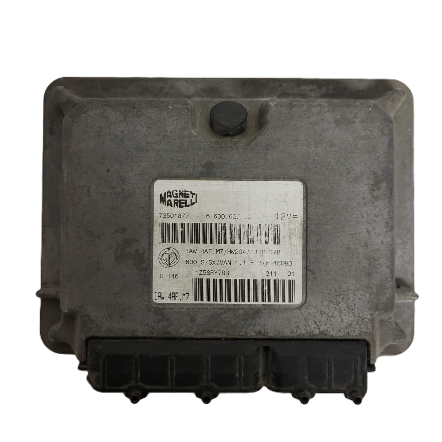 Fiat 600 ECU / IAW4AF.M7 / 73501877 / HW204 / MAGNETI MARELLI