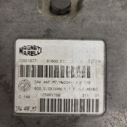 Fiat 600 ECU / IAW4AF.M7 / 73501877 / HW204 / MAGNETI MARELLI