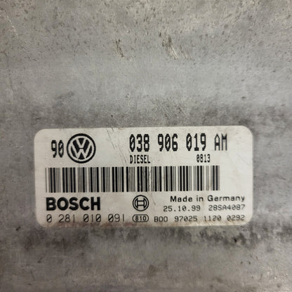 VW GOLF ECU / 038906019AM / 0281010091 / BOSCH