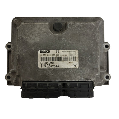 FIAT STILO 1.9 JTD ECU / 0281011553 / 55191209 / 19247DAA / BOSCH