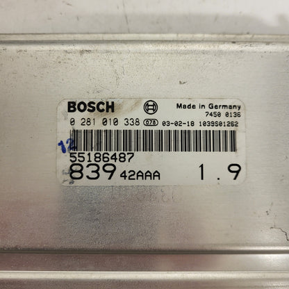 LANCIA LYBRA ECU / 0281010338 / 55186487 / BOSCH